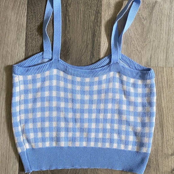 Blue Plaid Camisole Top - Picture 5 of 7